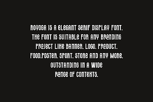 Royoga - Elegant Serif & Yoga Font