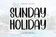 SUNDAY HOLIDAY, a Handwritten Font by InermediaSTUDIO (Thumbnail 1 of 6)