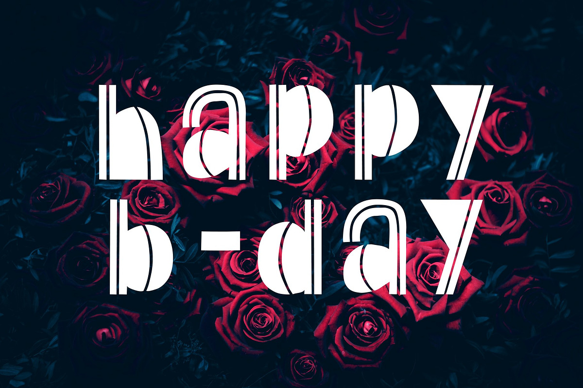 Decorative font. Altana preview 4
