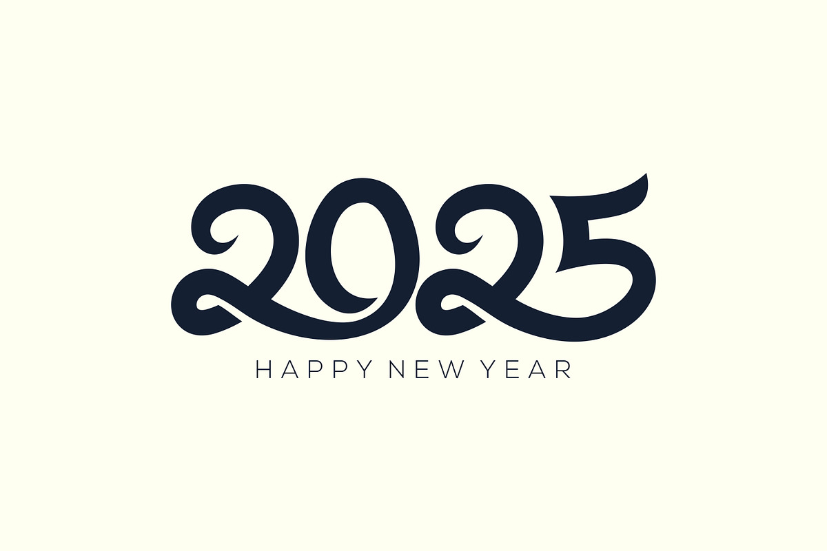 2025 Happy New Year design vector., a Branding & Logo Template by BARONSTD (Photo 5 of 6)