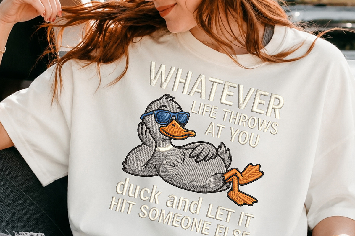 Funny Duck Quote PNG, an Object Illustration by DreamCafeArt (Photo 3 of 6)