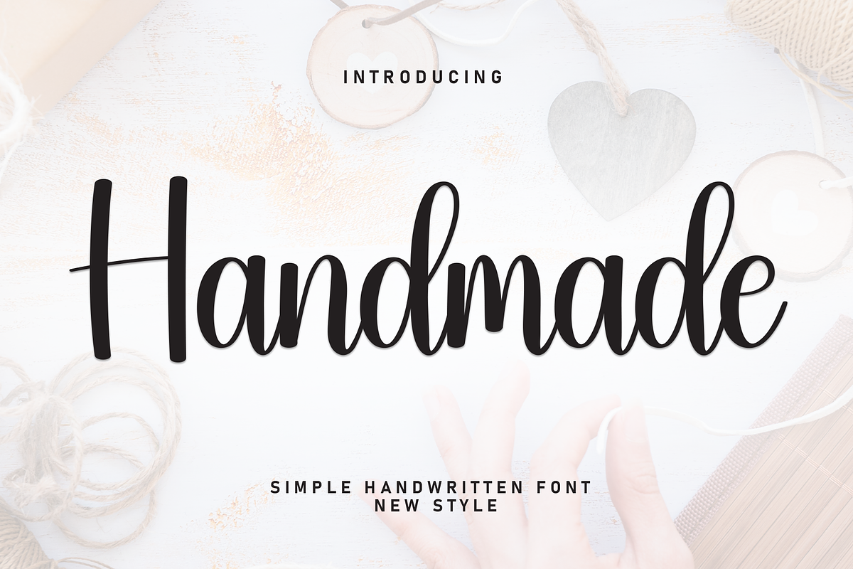 Handmade | Script Font, a Handwritten Font by Scratchones (Photo 1 of 8)