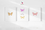 Butterfly Clipart, Spring wings 001, an Illustration by Drawberx (Thumbnail 5 of 7)