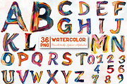 Brushstroke Letters Alphabet, an Illustration by Designworld (Thumbnail 1 of 4)