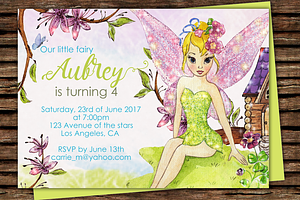 DIY Fairy Printable Invitation