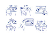 100+ Line People Editable Stroke, a Person Illustration by Vector_Art (Thumbnail 13 of 29)