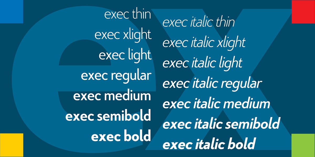Exec, a Sans Serif Font by Wiescher-Design (Photo 4 of 12)