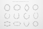 Botany & Moon. Hand Drawn Line Art., a Decorative Illustration by Designwork (Thumbnail 10 of 20)