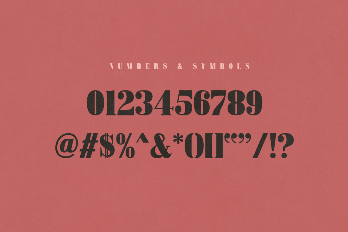 Mammoth Fat Face - Letterpress Font preview 4