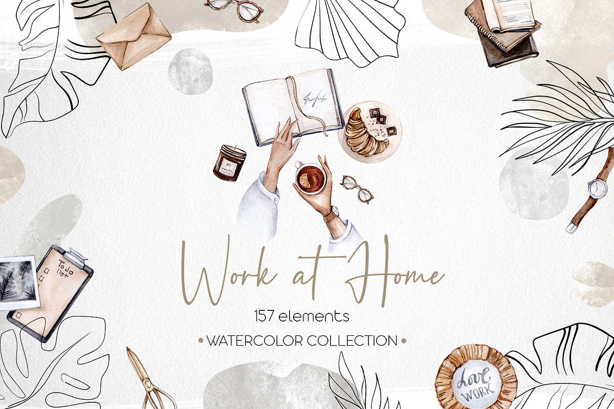 Work at Home Collection, a Texture Illustration by S_ARTLOVE (Photo 1 of 11)