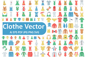 Cloths Vector Icons Modern Designs., an Icon by Vector Portal