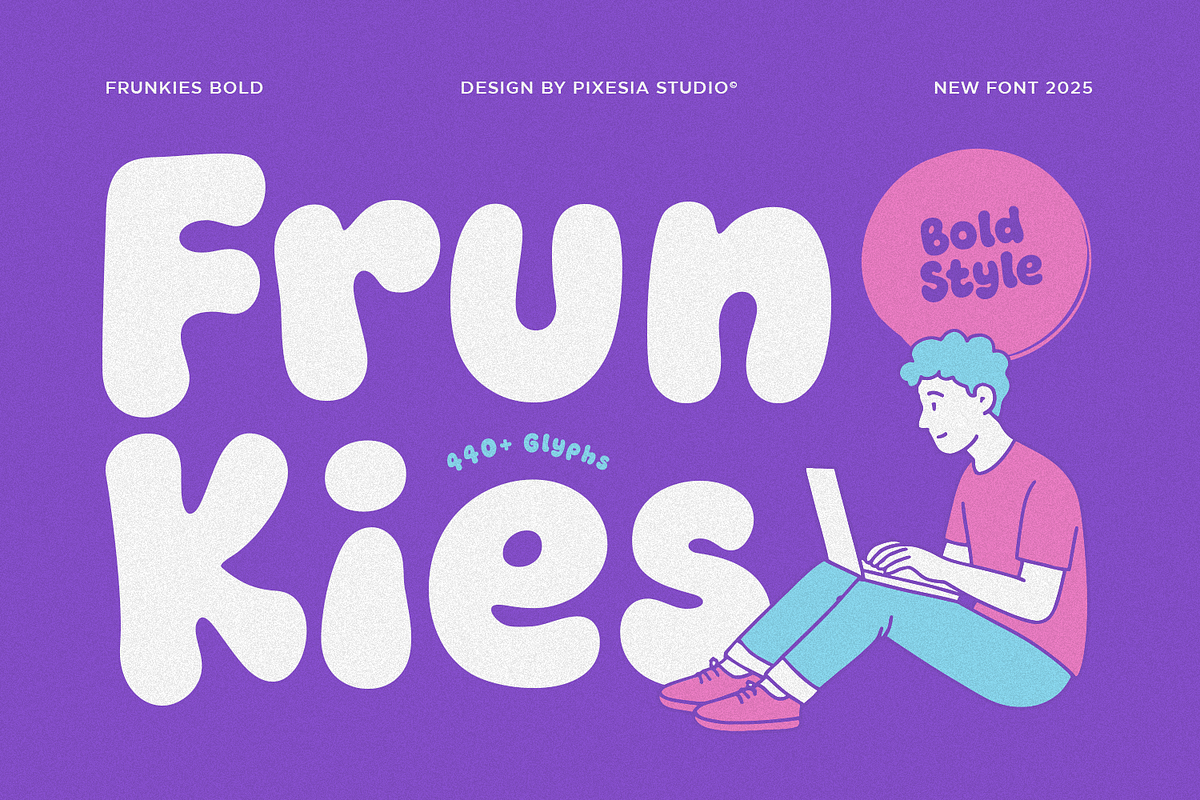 Frunkies – Chunky Bold Font, a Sans Serif Font by Pixesia Studio (Photo 1 of 15)