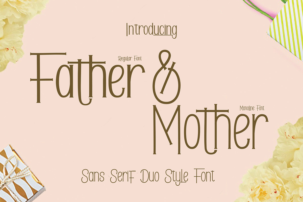 Father & Mother, a Sans Serif Font by PollemSt (Photo 1 of 7)