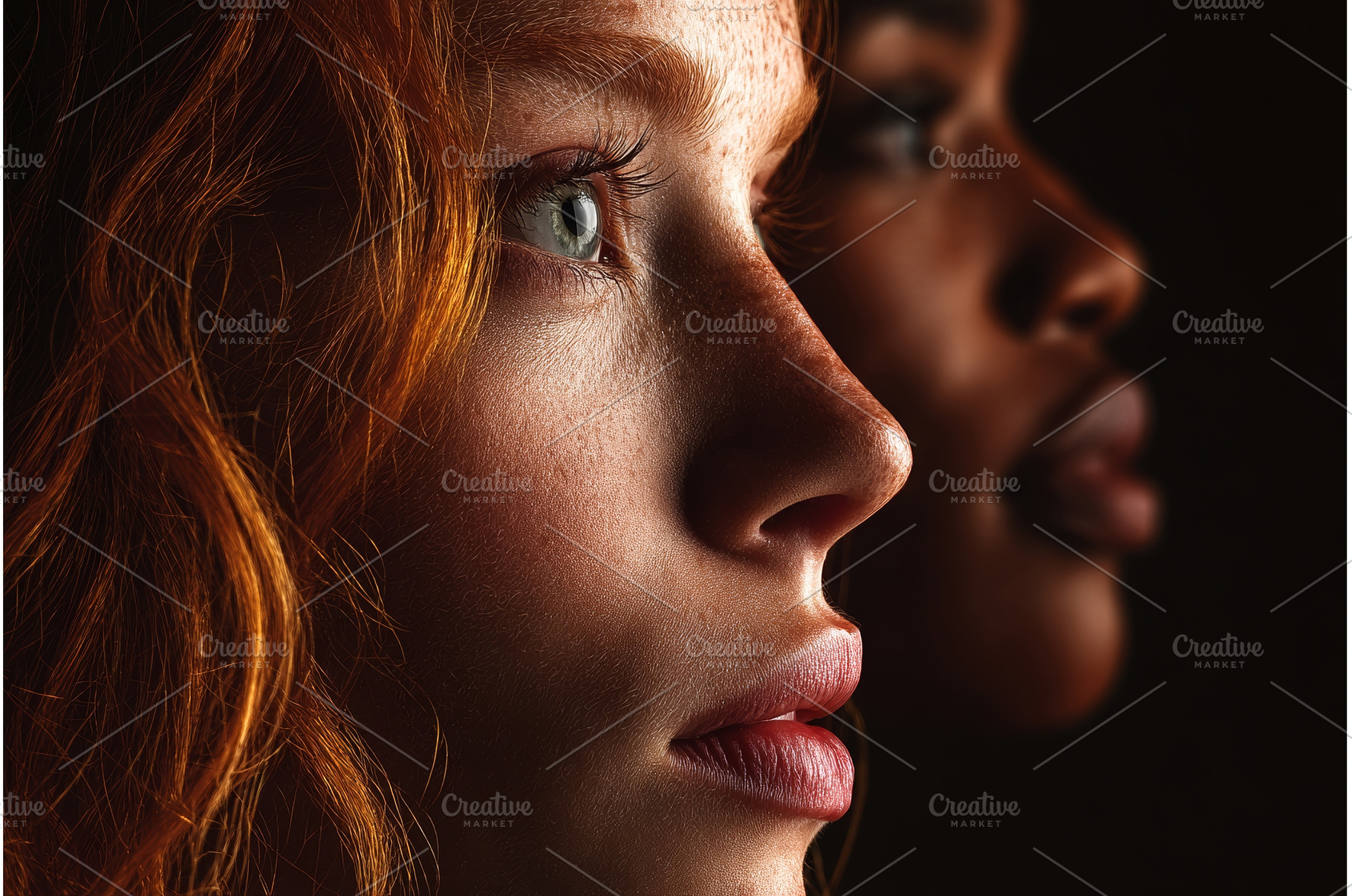 A number of women who have freckles, a Person Photo by ZinetroN