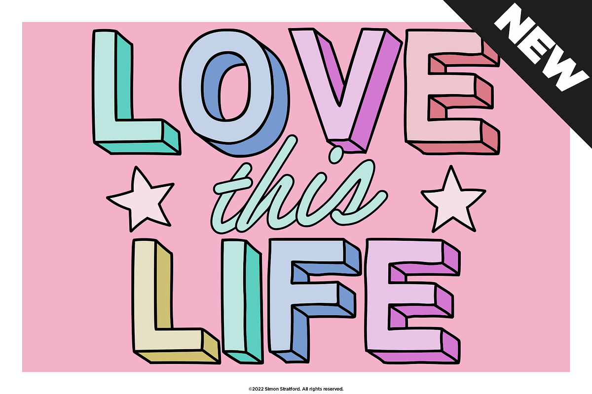 Display font Love This Life, a Sans Serif Font by Itsmesimon (Photo 25 of 25)