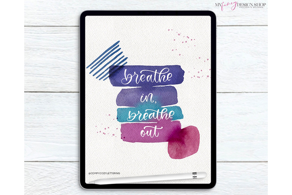 Procreate Abstract Watercolor Set, a Brush Add-On by My Fancy Design Shop (Photo 12 of 14)