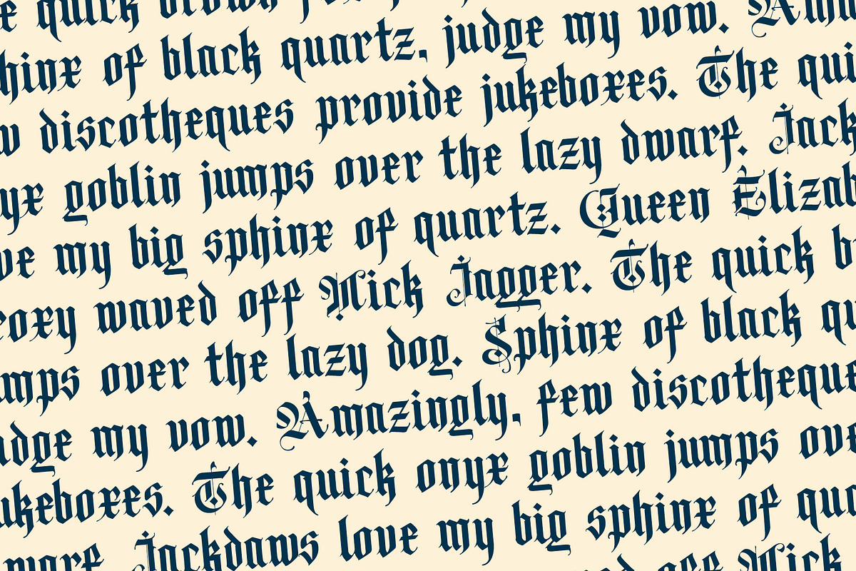 Old Zealand, a Blackletter Font by Loudoun Design Co. (Photo 3 of 9)
