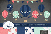 Modern Chic Hot Air Balloons, an Illustration by Amanda Ilkov (Thumbnail 2 of 5)