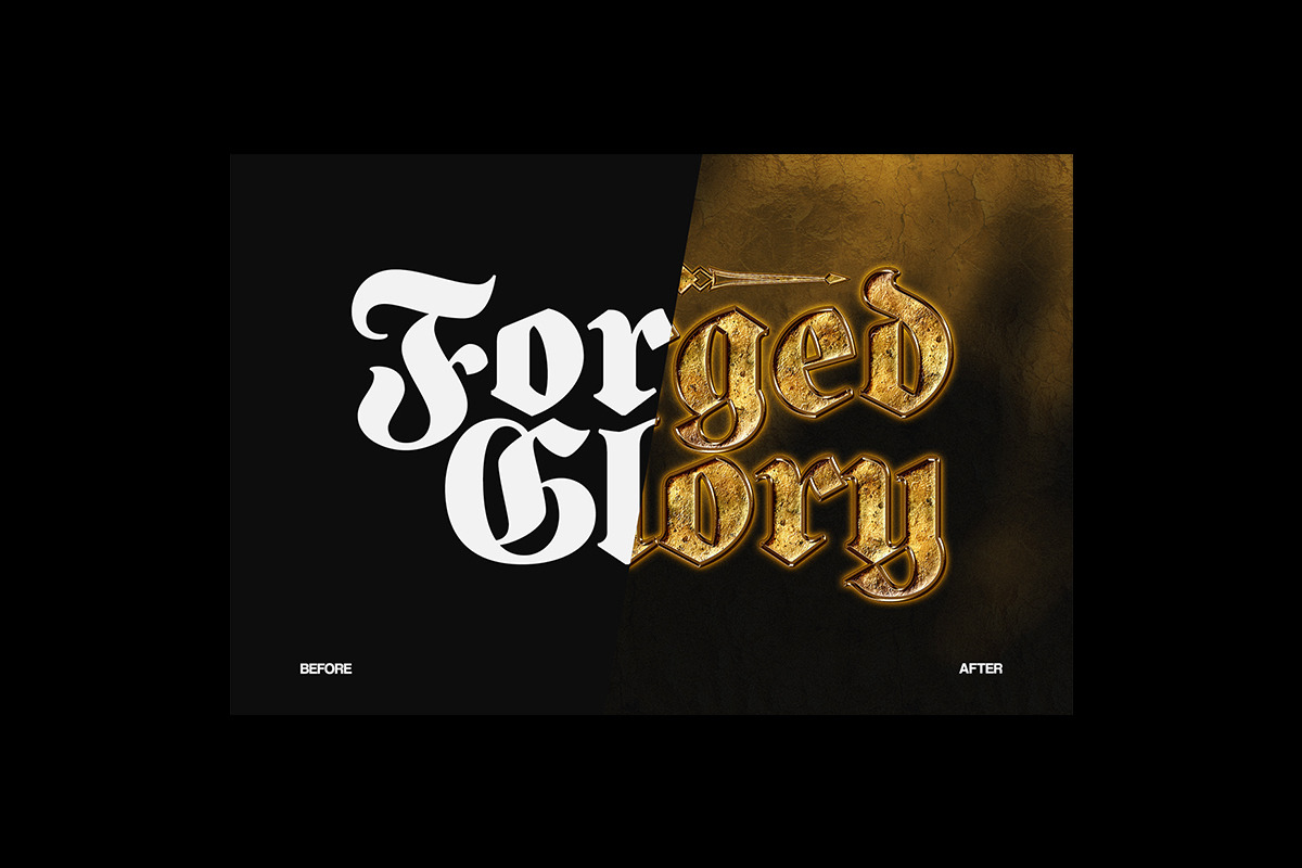 Fantasy Royal Gold Text Effect, a Layer Style Add-On by Matsero (Photo 4 of 4)