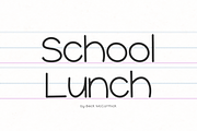 School Lunch Sans, a Handwritten Font by Beck McCormick (Thumbnail 1 of 10)