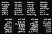 ModeSans Modern Sans Serif Typeface, a Sans Serif Font by VP Fonts (Thumbnail 26 of 39)