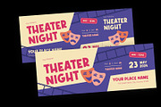 Retro Theater Ticket, a Stationery Template by Neermana (Thumbnail 3 of 4)