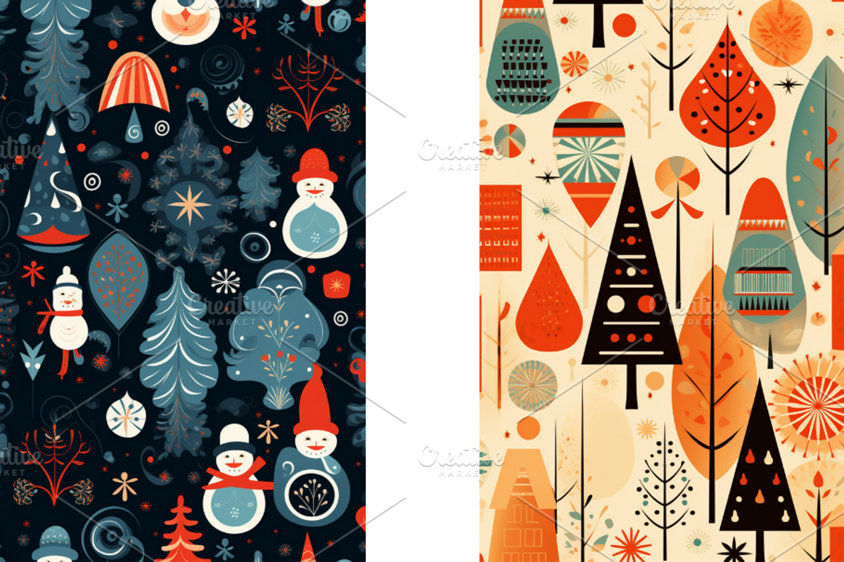Christmas Card Design Bundle 8, a Card Template by Jay Major Designs (Photo 6 of 10)