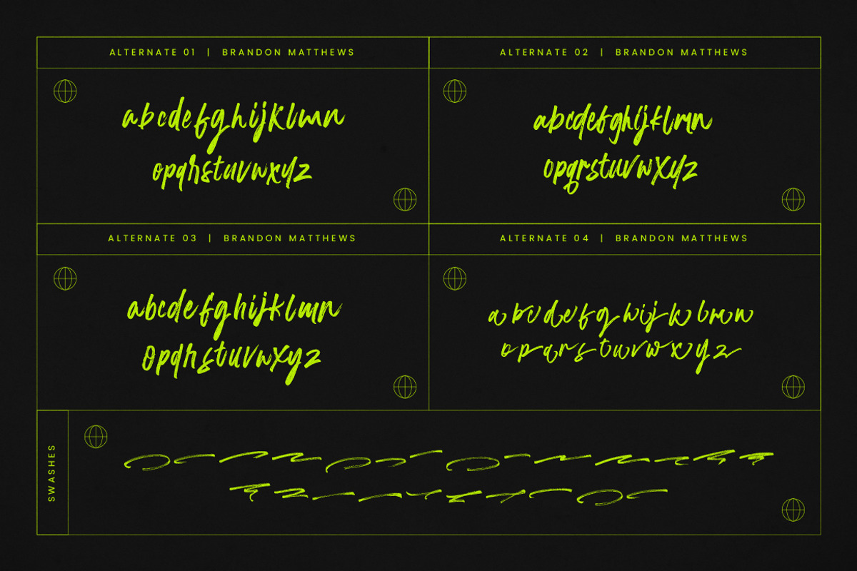 Brandon Matthews Handbrush Script, a Script Font by Creatype Studio (Photo 8 of 9)