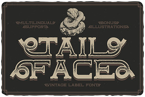 Tailface Vintage Layered Font