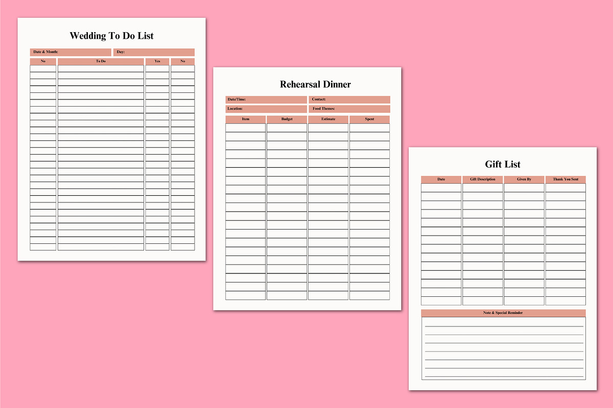 2026 Bride’s Organizer, a Stationery Template by Shumaya (Photo 3 of 4)