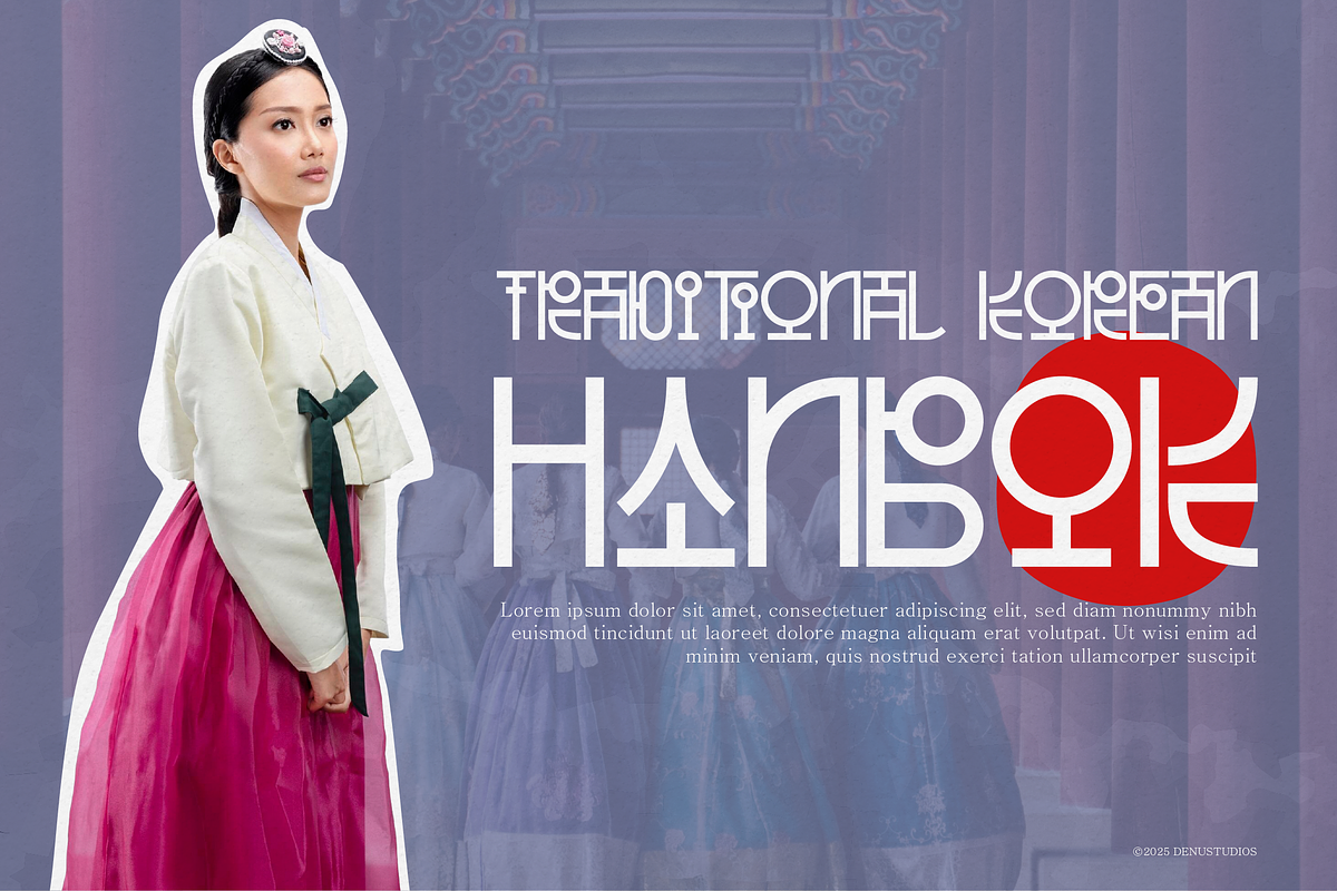 Haoraun | Korean Typeface, a Sans Serif Font by Denustudios (Photo 6 of 12)
