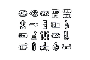 Collection of various ui button and, an Object Graphic by pikepicture