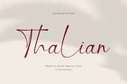 Thalian – Elegant Stylish Signature, a Handwritten Font by BrandSemut (Thumbnail 1 of 11)