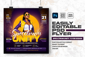 DJ Night PSD Party Flyer Design, a Flyer Template by Shajib Shikder