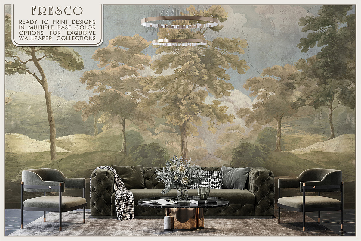 Fresco collection Timeless elegance, a Wallpaper Graphic by Natalia0307 (Photo 6 of 10)