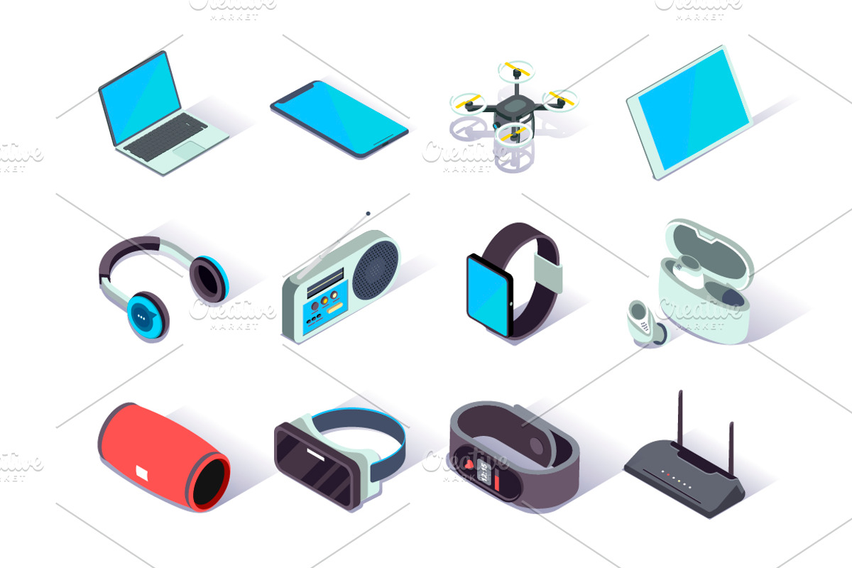 Isometric Vector Icons Pack, an Outline Icon by alexdndz (Photo 7 of 21)