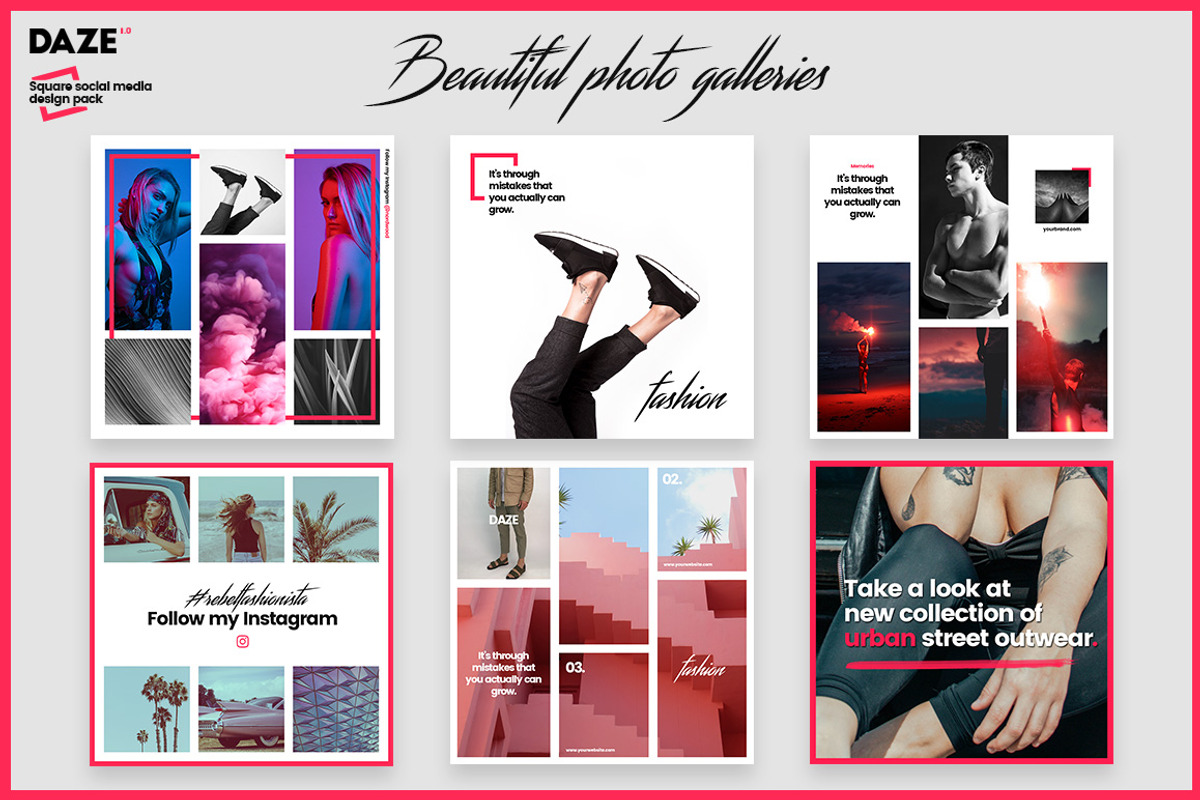 DAZE Edgy Social Media Designs, a Social Media Template by NordWood (Photo 7 of 8)