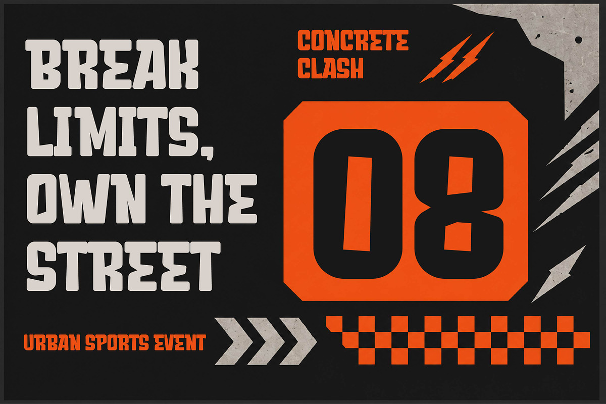 Block Fury - Bold Display Font, a Sans Serif Font by Gumrega Studio (Photo 4 of 8)