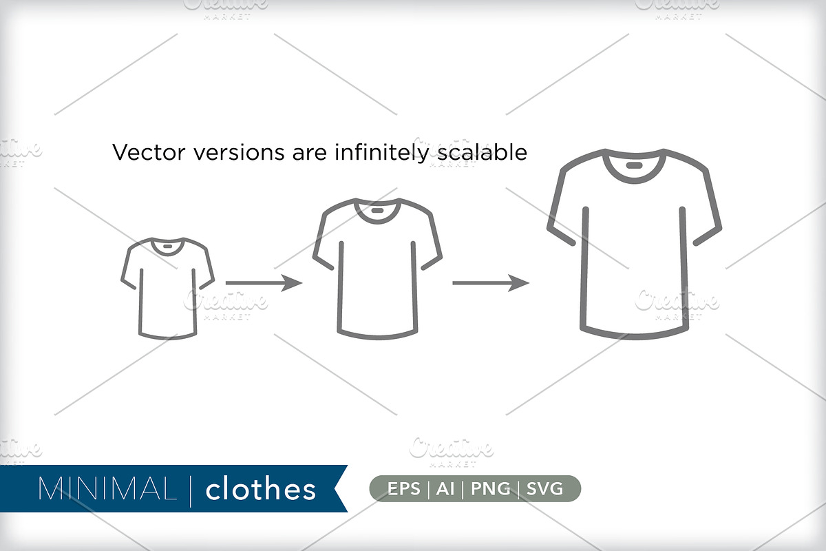 Minimal clothes icons, an Outline Icon by Picture Window (Photo 4 of 5)