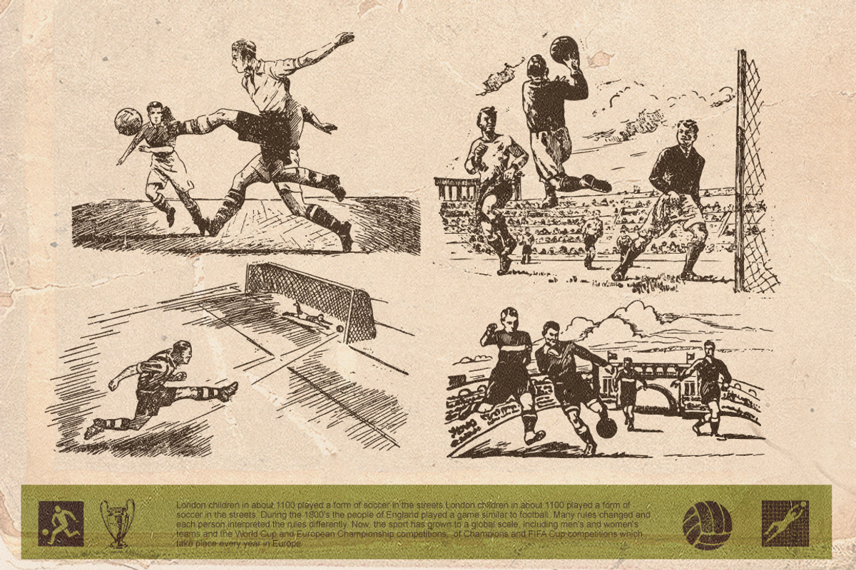 Retro football, an Illustration by Retro Machine (Photo 5 of 13)