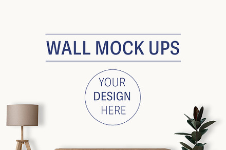 Minimal Room PSD Wall Mock Up