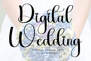 Digital Wedding Elegant Wedding Font, a Script Font by Akrinity Digital (Thumbnail 1 of 3)