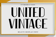 United Vintage, a Script Font by FreshTypeINK (Thumbnail 1 of 8)