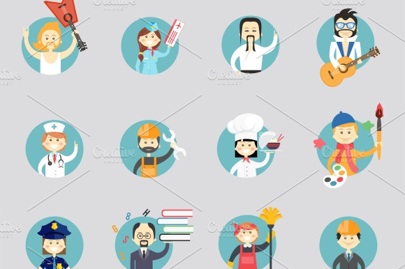 Avatars Of Different Professions