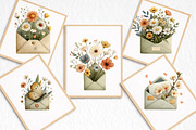 Whimsical Spring Envelope Clipart, an Illustration by DreamArtGraphic (Thumbnail 8 of 8)