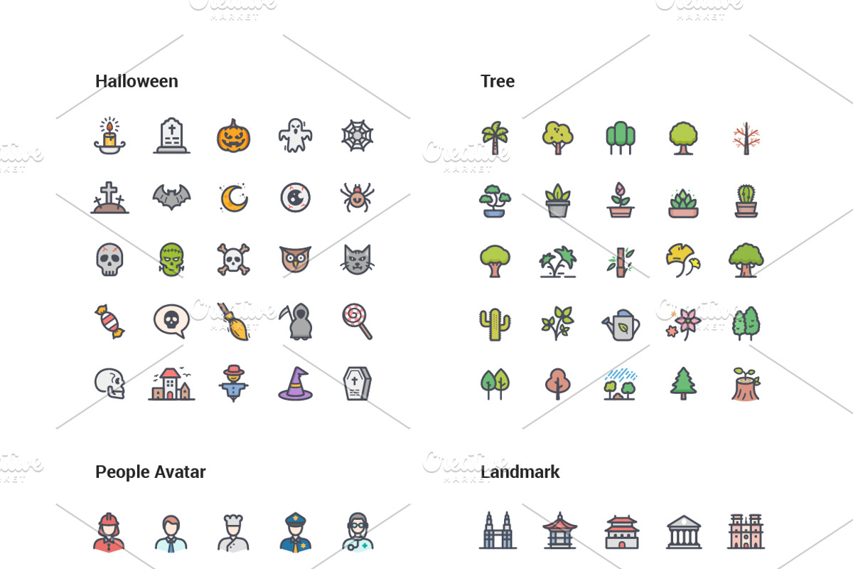 1500 Line Color Icons Pack, an Icon by WORAKAMON Design Studio (Photo 16 of 17)