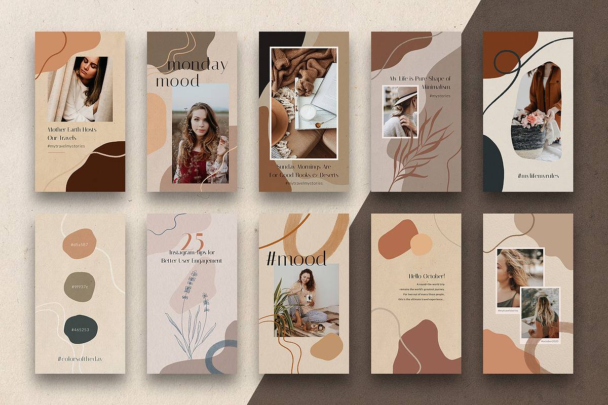 #InstaCool Instagram Story Templates, a Social Media Template by SilverStag Type Foundry (Photo 5 of 15)