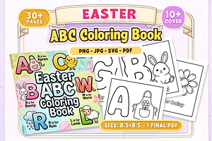 Easter ABC Coloring Book