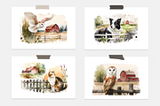 On The Farm Watercolor Collection, an Animal Illustration by artsy-fartsy (Thumbnail 10 of 11)