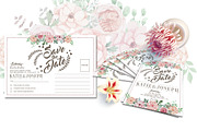 Flower Wedding Invitation, a Card Template by Tiaga (Thumbnail 2 of 4)
